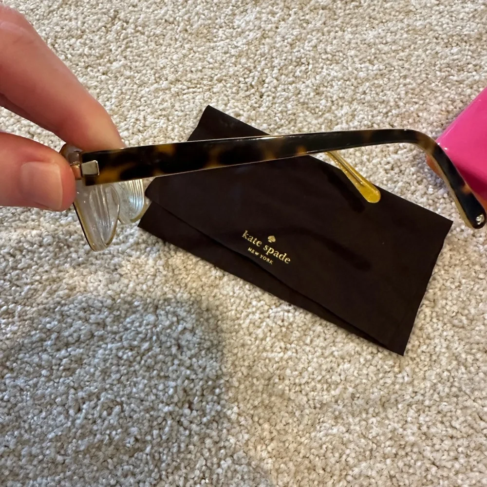 Kate Spade Black and Gold Glasses